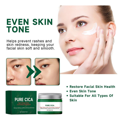 Hd Crema Facial Reparadora Roja G Centella Asiatica,