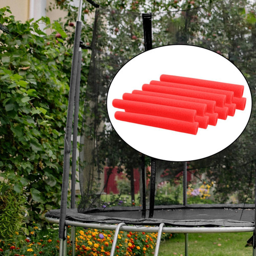 12pcs Trampoline Pole Foam Sleeves 15.75 Inch Parts Red