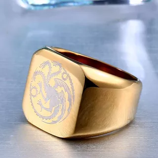 Anillo Targaryen Dorado Juego De Tronos Hbo Game Of Thrones