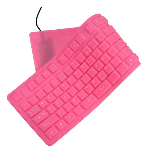 I 108 Teclas Usb Silicone Flexible Teclado Dobrável