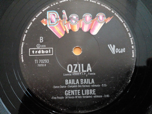 Ozila-dance Dance-12 Discoteque-trebol-vogue-1978 (Usado)