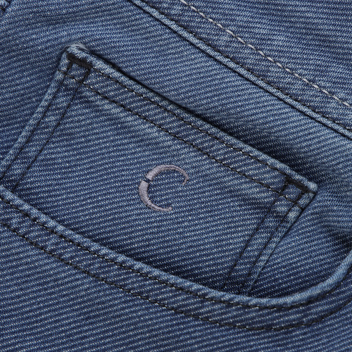 Jeans Cuadra Para Caballero Corte Recto Azul