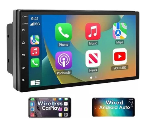 Radio 7 Pulgadas Apple Carplay Android Auto Pantalla Wifi 