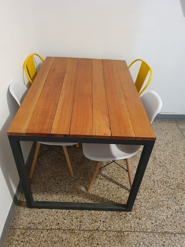 Mesa Hierro Y Madera