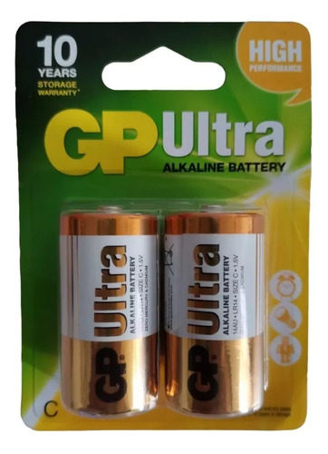 Baterías Pilas Super Alcalinas 1.5v Lr20 R20 Tipo C Plus X2