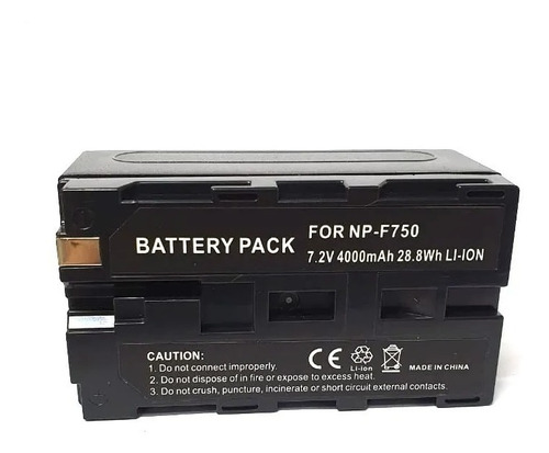 Bateria Para Camaras Iluminador Recargable De Litio Npf 750