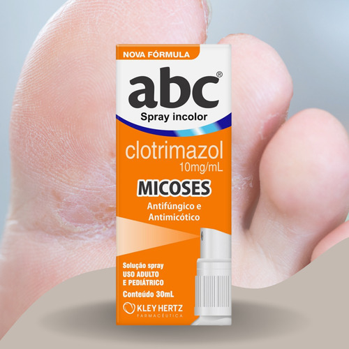 Kit C2 Abc Micoses E Fungos Spray 30ml Abc Kley Hertz