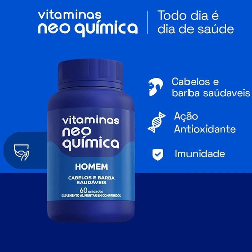 Kit Casal Homem 60 Cpr + Mulher 60 Cpr - Neo Química Sem Sabor