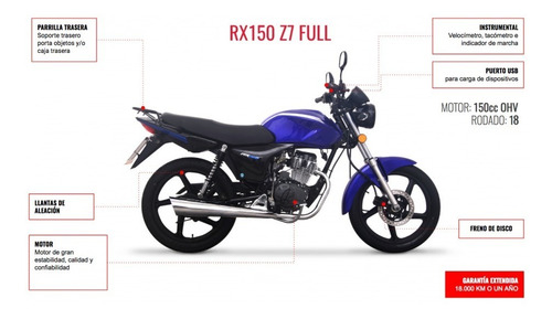 Moto Zanella Rx 150 Z7 Full 0 Km Rx150 Vc Cg