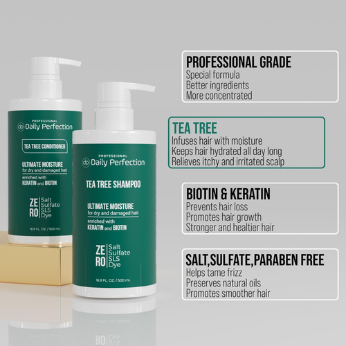 Hidrate O Cabelo Seco Com Shampoo E Condicionador Tree