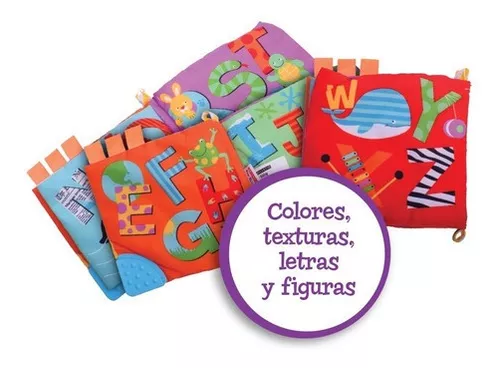 Libro De Tela Con Actividades Sonidos Texturas Para Bebe