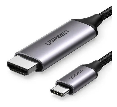 Ugreen Mm142 Cabo Micro Usb Tipo C para Hdmi Preto Velocidade de Até 5.4Gbps Resolução de Até 4k 60Hz