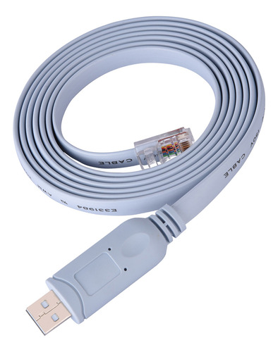 Cabo Usb Para Rj45 Usb2.0 Cat5, Console Serial Plano Para