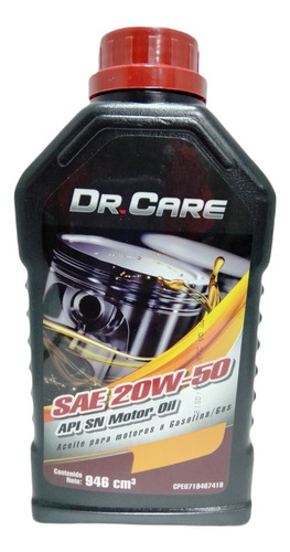 Aceite Dr Care 20w50 Mineral Original Sellado 