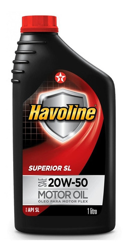 Imagem 2 de 3 de Óleo Para Motor Havoline Superior Sl Sae 20w50 1 Litro