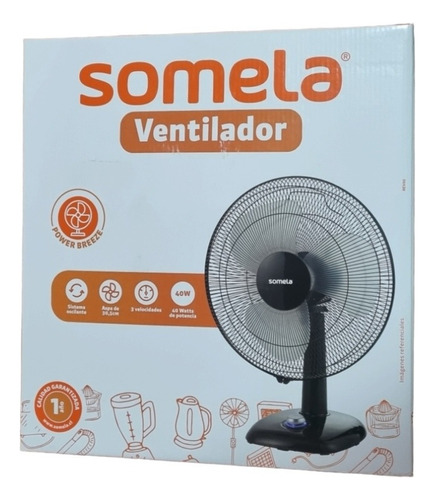 Ventilador Somela Powerbreeze Oscilante 3velocidades 40w 12 