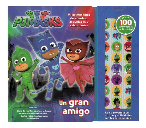 Pj Masks Un Gran Amigocuentos, Actividades Y Calcomanias