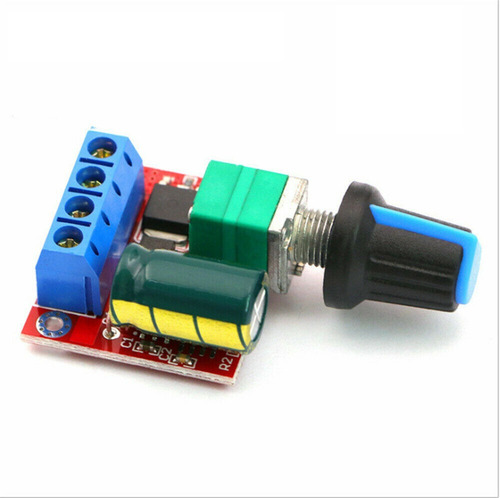 Pwm Dc 3v-35v Mini Motor 5a Controlador De Velocidad Led