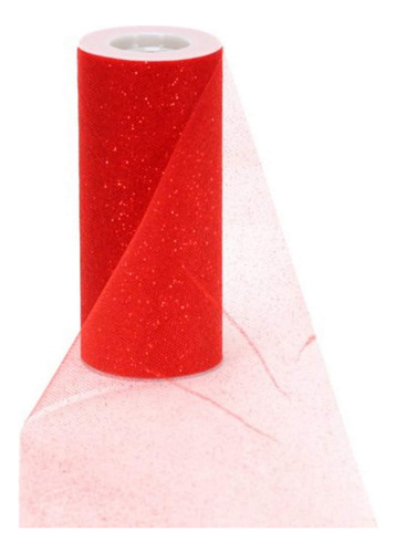 Offray  Red Sparkle Tulle By The Bolt, 6 Pulgadas De An...