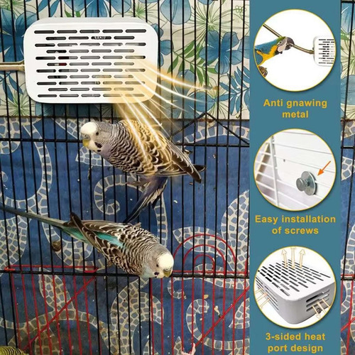 2 Calentadores Para Jaulas De Pájaros, Iluminación Simulada