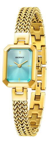 Berny Relojes De Cuarzo Para Mujer, Rectangulo, Mini Relojes