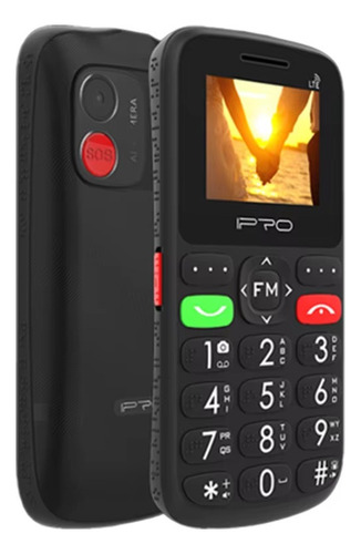 Celular Para Adultos Mayores Botón Pánico Sos Teclas Libre Negro/rojo/verde