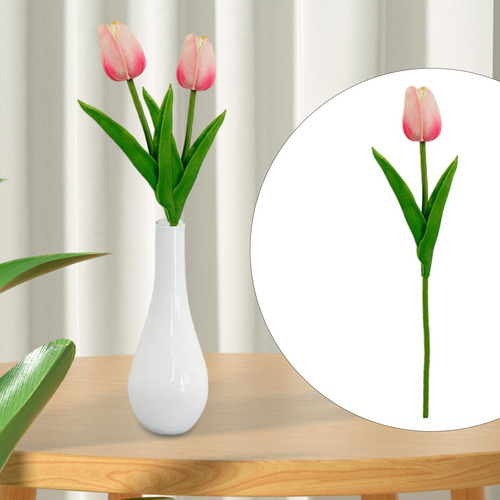 Tulipán Artificial, Flor, Flor Realista, Adorno De Boda,