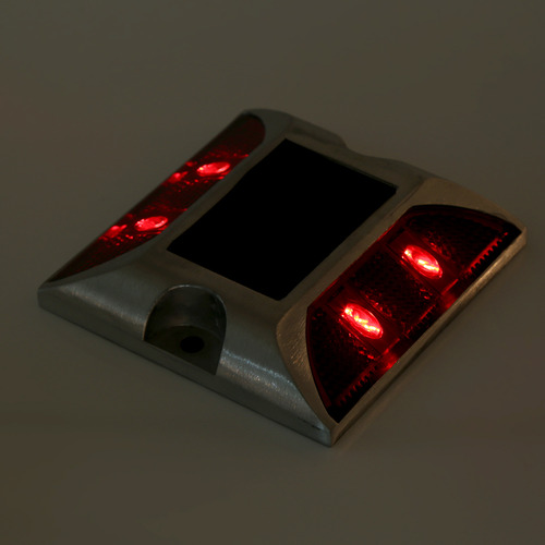 Aleación De Aluminio Solar Rojo, Resistente Al Agua, 4 Led,