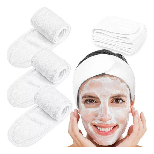 3 Banda Elástica Cuidado Facial Velcro Skin Care Maquillaje