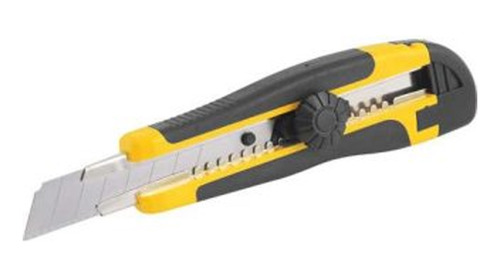 Estilete Profissional Emborrachado Com Trava Es-218 Vonder