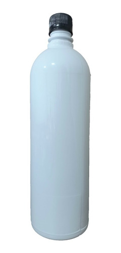 Botella Pet Blanca 1lt Modelo Alto Con Tapa Y Precinto X20