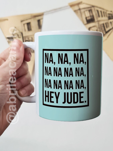 Taza The Beatles Hey Jude Cerámica Importada Orca