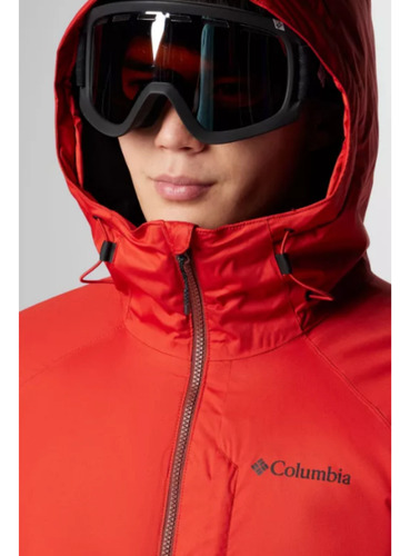 Campera Columbia Snowy Summit Para Nieve Ski Snowboard Rojo M Impermeable