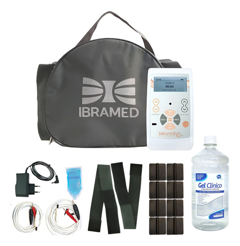 Neurodyn Portátil System Ibramed Maleta Gel Eletrodos Faixas