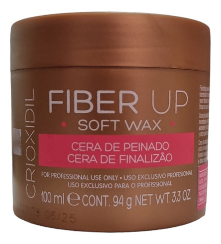 Cera De Peinado Crioxidil Fiber Up 100ml Efecto Brillante