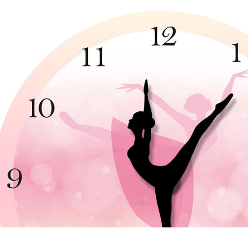Reloj De Pared De Chica De 12 Pulgadas, Arte De Pared,