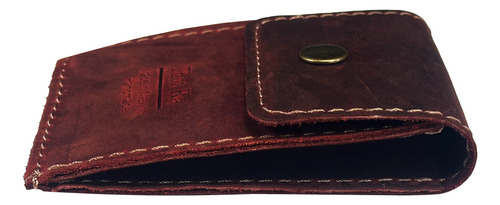 Monedero Para Cinturon Thot Ra Rustico De Piel Cuero P-171 Color Shedron Diseño De La Tela Lisa