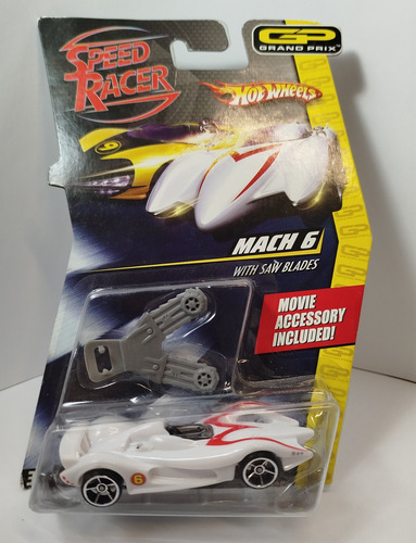 Hot Wheels Speed Racer Mach 6 Con Sierras Blanco