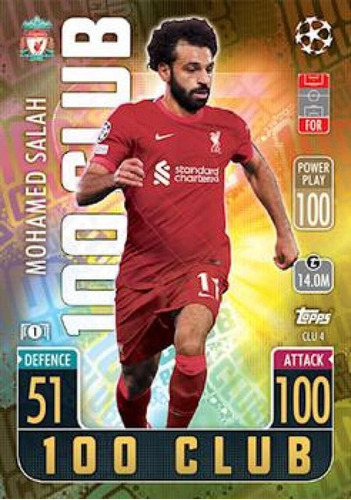 Mohamed Salah Topps Match Attax Extra Uefa 100 Club Clu4 Lig