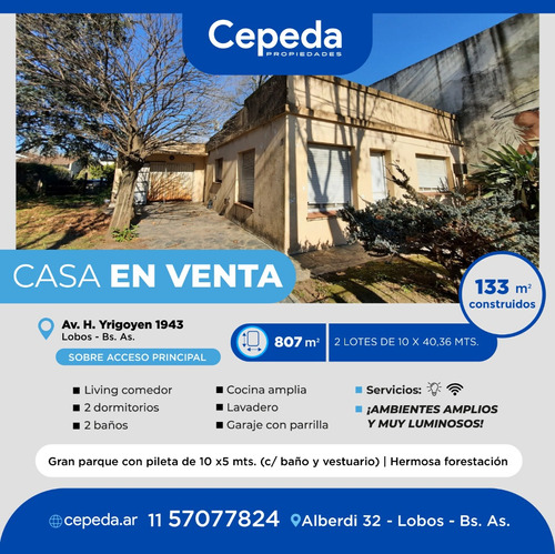 Casa A La Venta En Lobos