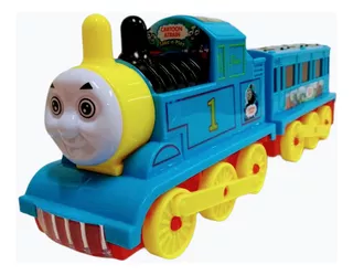 Tren Thomas Locomotora Luces 5d Sonido Pila Choca Gira