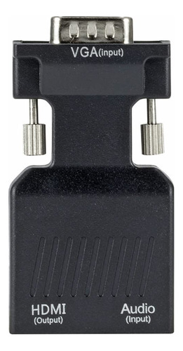 Adaptador Vga Hdmi Audio Macho Hembra Convertidor Portatil