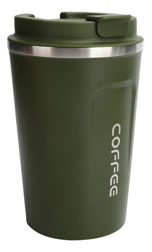 Taza De Café Térmica De 380 Ml, Doble Capa, Acero Inoxidable