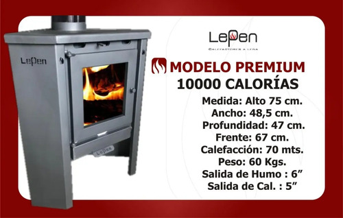 Lepen Salamandra Rinconero De 10000 Calorias A Leña | MercadoLibre