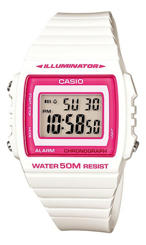 Reloj Para Hombre Casio W_215h_7a2v Blanco