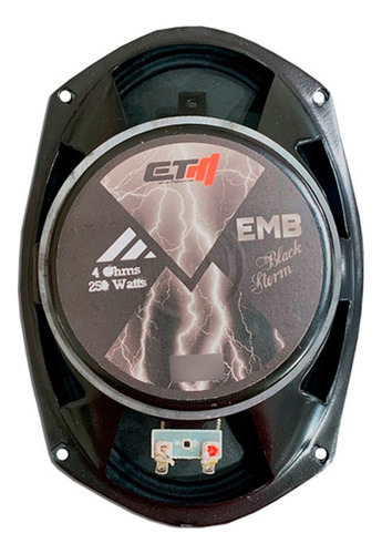 Falante Etm 6x9 Pol 250w 4 Ohms Emb Médio Grave Voz Woofer