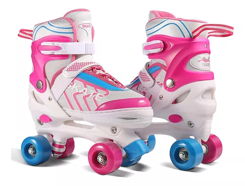 Hikole Patines de ruedas para niñas para niños, patines de ruedas  ajustables y morados, regalos perfectos de Navidad, patines para niñas y  niños de 6