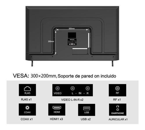 Smart Tv Pantalla 55 Pulgadas Jokben Android Tv 4k Hdr Led