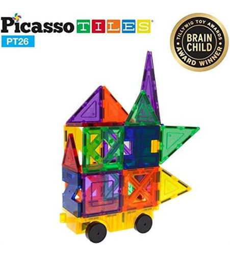 Picassotiles Juego De Construcción De Azulejos Magnéticos De