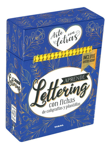 Libro Aprende Lettering. Con Fichas De Caligrafias Y Plan...